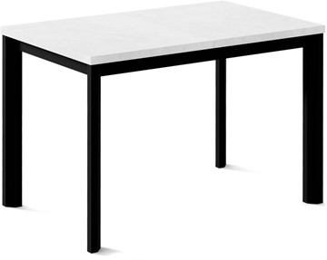 Кухонный раскладной стол Нагано-3L (ноги черные, белый цемент) в Бузулуке