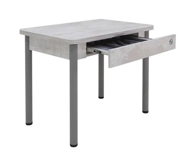 Кухонный раскладной стол Прайм-3Р, Цемент светлый в Орске - изображение 2