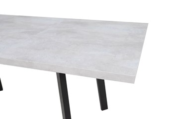 Кухонный раздвижной стол Робин, опоры прямые, цемент светлый в Бузулуке - предосмотр 3