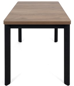 Кухонный раздвижной стол Токио-2L (ноги металлические черные, дуб табако) в Орске - предосмотр 2