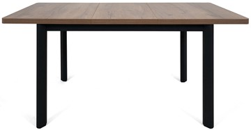 Кухонный раздвижной стол Токио-2L (ноги металлические черные, дуб табако) в Орске - предосмотр 4