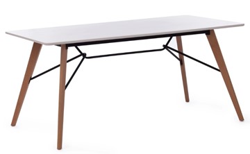 Кухонный обеденный стол RUSTO (mod. 289А) МДФ/металл 160х90х75 белый, арт.15521 в Бузулуке