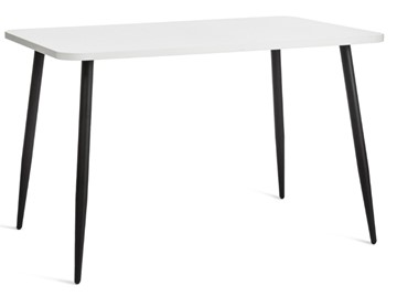 Обеденный стол PLUTO ЛДСП/металл, 120x80x77, Белый/Черный арт.19316 в Орске