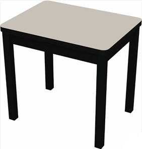 Кухонный стол раздвижной Бари дерево №8 (стекло белое/черный) в Орске