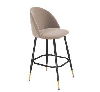 Барный стул SHT-ST35 / SHT-S148 (латте/черный муар/золото) в Бузулуке