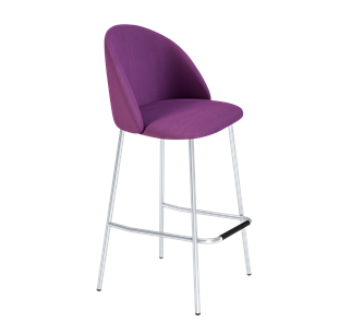 Барный стул SHT-ST35 / SHT-S29P (ягодное варенье/хром лак) в Орске