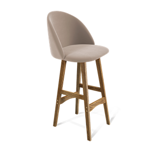 Барный стул SHT-ST35 / SHT-S65 (латте/дуб брашированный коричневый) в Бузулуке