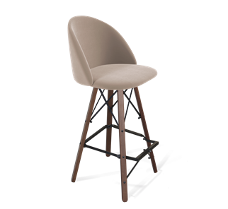 Барный стул SHT-ST35 / SHT-S80 (латте/темный орех/черный) в Бузулуке
