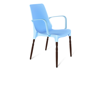 Кухонный стул SHT-ST76/S424-F (голубой/коричневый муар) в Орске