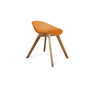 Обеденный стул SHT-ST19/S39 (оранжевый/светлый орех) в Бузулуке