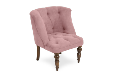 Кресло Бриджит розовый ножки коричневые в Орске