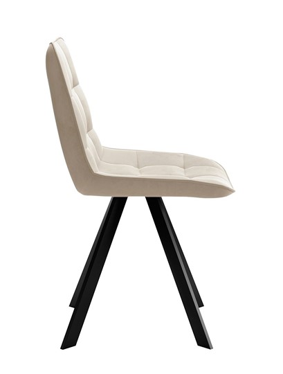 Обеденный стул 229 Поворотный, Микровелюр B03 Beige / опоры черные в Бузулуке - изображение 3