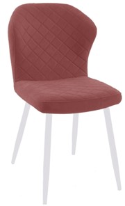 Обеденный стул 239 розовый, ножки белые в Бузулуке