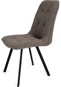 Обеденный стул Бакарди, ноги черные прямоугольные 1-Q3015/велюр T173 Капучино в Орске