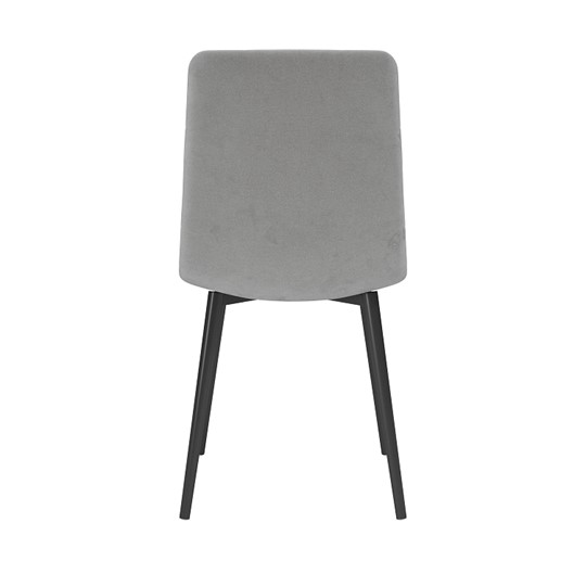 Обеденный стул Белла, велюр тенерифе грей/Цвет металл черный в Орске - изображение 3