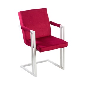 Обеденный стул Бруно, Белый/Аврора 11(бордовый) в Орске