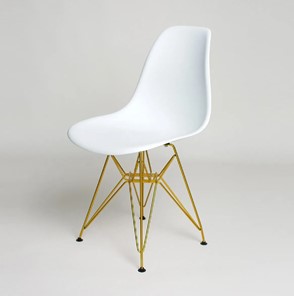 Обеденный стул DSL 110 Gold (белый) в Орске
