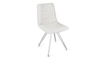 Обеденный стул Хьюго К4 (Белый матовый/Кож.зам Polo White) в Орске