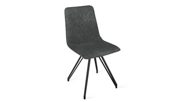 Кухонный стул Хьюго К4 (Черный муар/Микровелюр Wellmart Graphite) в Орске