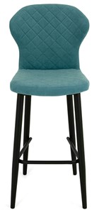 Обеденный стул Марио барный(Аквамарин Т179/ноги черные) в Бузулуке - предосмотр 1