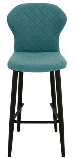 Обеденный стул Марио барный(Аквамарин Т179/ноги черные) в Бузулуке - изображение 1