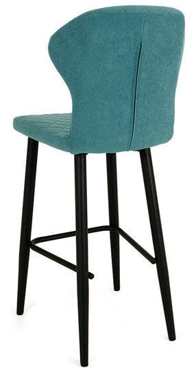Обеденный стул Марио барный(Аквамарин Т179/ноги черные) в Бузулуке - изображение 3