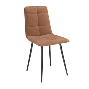 Обеденный стул Нео, велюр тенерифе корица/Цвет металл черный в Бузулуке