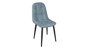 Кухонный стул Райс К1С (Черный муар/Микровелюр Duna Dustry Blue) в Бузулуке