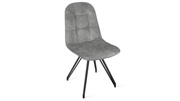 Кухонный стул Райс К4 (Черный муар/Микровелюр Wellmart Silver) в Бузулуке