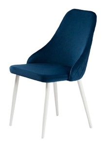 Обеденный стул Сальса.2, Велюр CATALANA 16 (синий) / Белый муар в Бузулуке