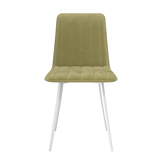 Обеденный стул Тахо, велюр тенерифе нефрит/Цвет металл белый в Бузулуке - изображение 1
