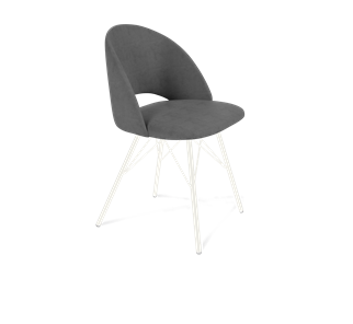 Обеденный стул SHT-ST34 / SHT-S37 (платиново-серый/белый муар) в Бузулуке