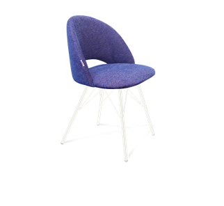 Обеденный стул SHT-ST34 / SHT-S37 (синий мираж/белый муар) в Орске