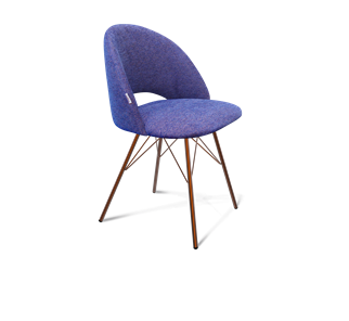 Обеденный стул SHT-ST34 / SHT-S37 (синий мираж/медный металлик) в Орске