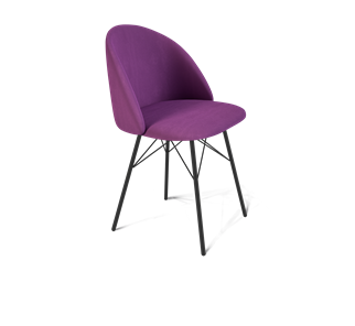 Обеденный стул SHT-ST35 / SHT-S64 (ягодное варенье/черный муар) в Орске