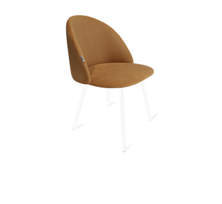Обеденный стул SHT-ST35 / SHT-S95-1 (горчичный/белый муар) в Орске