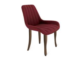 Обеденный стул SHT-ST37 / SHT-S122 (рубиновое вино/темный орех/черный муар) в Орске