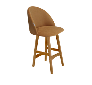 Полубарный стул SHT-ST35 / SHT-S65-1 (горчичный/светлый орех) в Орске