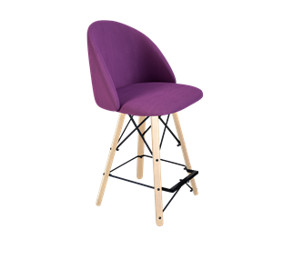 Полубарный стул SHT-ST35 / SHT-S80-1 (ягодное варенье/прозрачный лак/черный) в Бузулуке