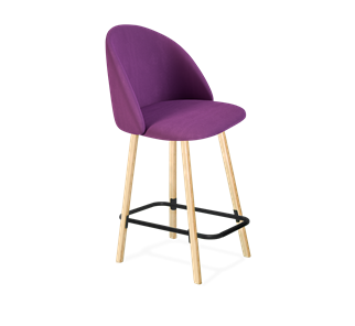 Полубарный стул SHT-ST35 / SHT-S94-1 (ягодное варенье/прозрачный лак/черный муар) в Бузулуке