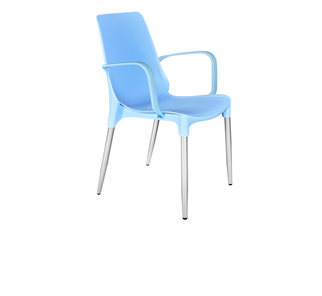 Кухонный стул SHT-ST76/S424-С (голубой/хром лак) в Бузулуке