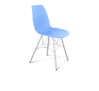 Обеденный стул SHT-ST29/S100 (голубой pan 278/хром лак) в Орске