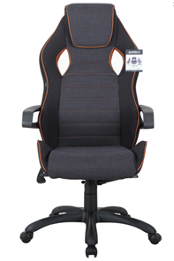 Компьютерное кресло Brabix Techno Pro GM-003 (ткань, черное/серое, вставки оранжевые) в Бузулуке