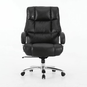 Кресло Brabix Premium Bomer HD-007 (рециклированная кожа, хром, черное) 531939 в Бузулуке