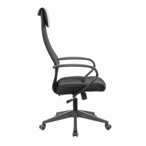 Кресло компьютерное Brabix Premium Stalker EX-608 PL (ткань-сетка/кожзам, черное) 532090 в Бузулуке - изображение 2