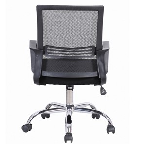 Компьютерное кресло Brabix Daily MG-317 (с подлокотниками, хром, черное) 531833 в Бузулуке - предосмотр 2