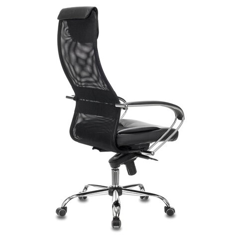 Компьютерное кресло Brabix Premium Stalker EX-609 PRO (хром, мультиблок, ткань-сетка/экокожа, черное) 532416 в Бузулуке - изображение 2