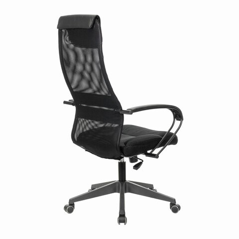 Кресло компьютерное Brabix Premium Stalker EX-608 PL (ткань-сетка/кожзам, черное) 532090 в Бузулуке - изображение 3
