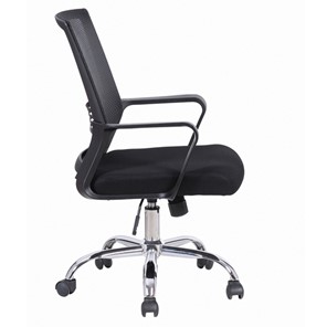 Компьютерное кресло Brabix Daily MG-317 (с подлокотниками, хром, черное) 531833 в Бузулуке - предосмотр 1