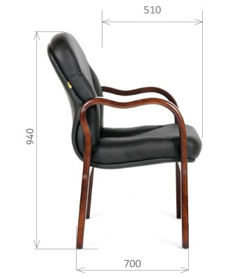 Компьютерное кресло CHAIRMAN 658 Натуральная кожа черный в Бузулуке - изображение 2